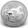 THe Chinese character for horse, the label Year of the Horse and the Perth Mints P