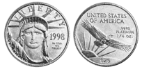 Platinum American Eagle  - 1 oz. $100, Bullion coin