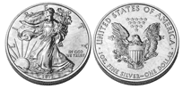 US Silver Eagle - 1 oz. $1, Bullion coin