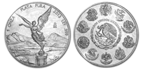 Silver Mexican Libertad - 1 oz. 1onza, Bullion coin