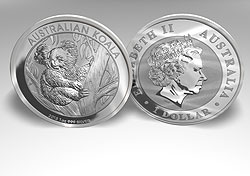 silver for sell or buy history prices, Silver Australian Koala
      official 1oz bullion coin